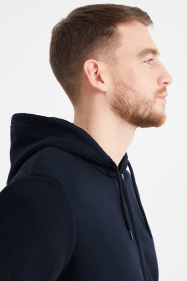 Herren - Sweatjacke mit Kapuze - dunkelblau