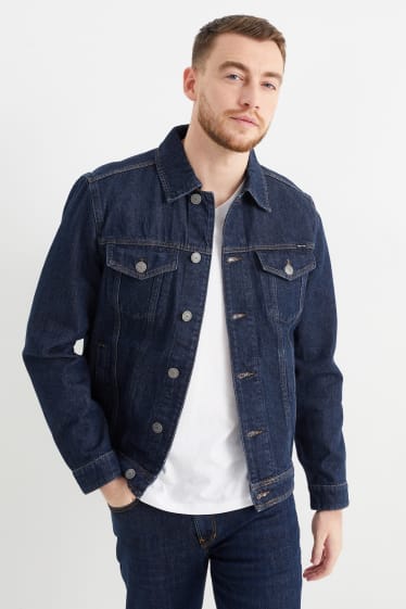 Uomo - Giacca di jeans - jeans blu scuro