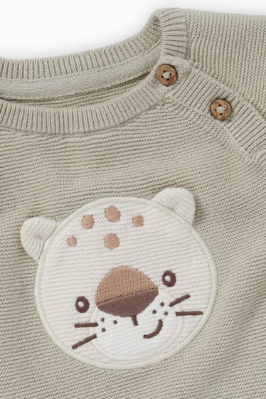 Babies - Leopard - baby outfit - 2 piece - beige