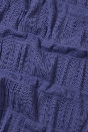 Women - Pleated scarf - violet