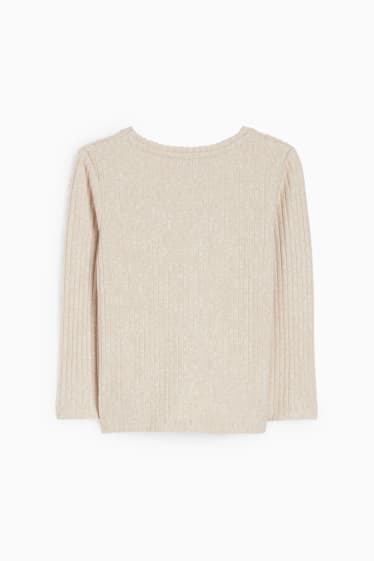 Niños: niñas - Camiseta de manga larga - beige claro
