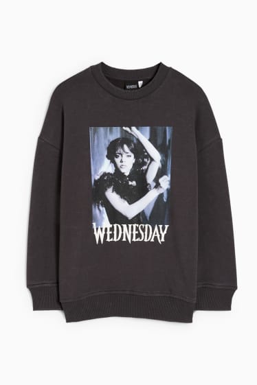 Kinderen - Wednesday - sweatshirt - donkergrijs