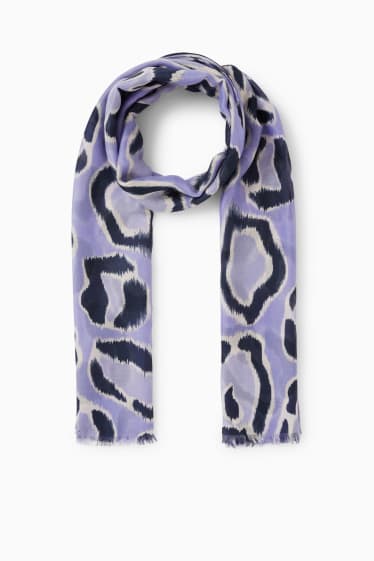 Femmes - Foulard - à motif - violet