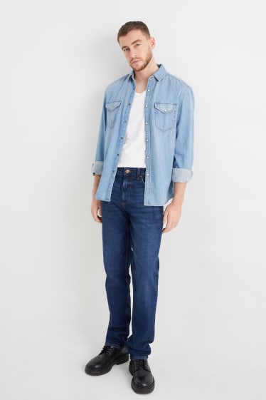 Herren - Straight Jeans - LYCRA® - dunkeljeansblau