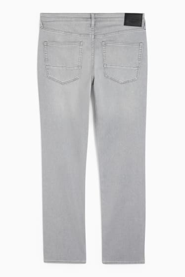 Men - Straight jeans - Flex jog denim - LYCRA® - denim-light gray