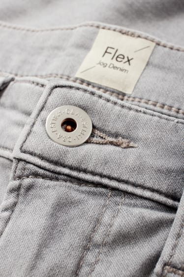 Men - Straight jeans - Flex jog denim - LYCRA® - denim-light gray