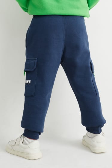 Enfants - Minecraft - pantalon de jogging cargo - bleu foncé