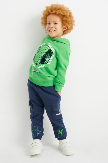 Enfants - Minecraft - pantalon de jogging cargo - bleu foncé