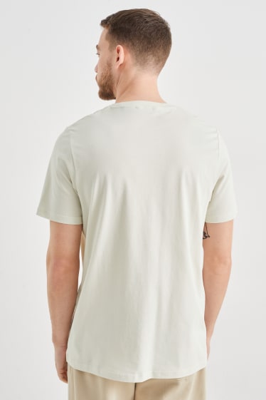 Heren - T-shirt - taupe