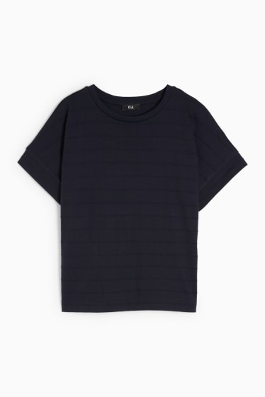 Donna - T-shirt - a righe - blu scuro