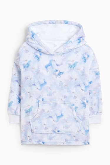 Kinder - Die Eiskönigin - Hoodie-Decke - hellblau