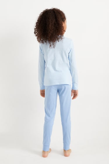 Kinder - Pyjama - 2 teilig - hellblau