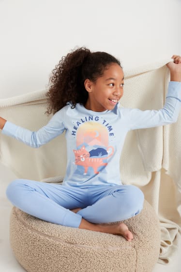 Bambine - Pigiama - 2 pezzi - azzurro