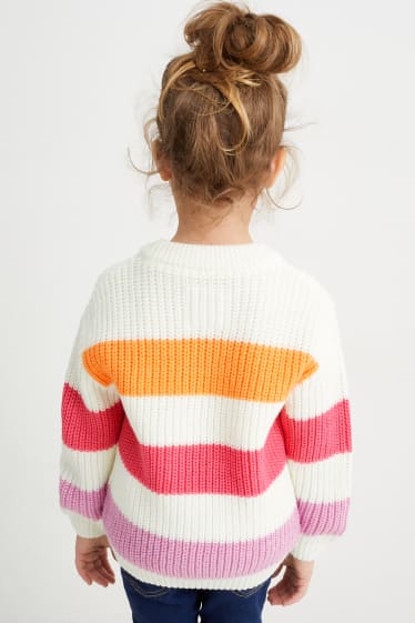 Children Girls - Minnie Mouse - jumper - striped - cremewhite