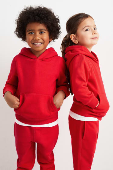 Bambini - Felpa con cappuccio - genderless - rosso