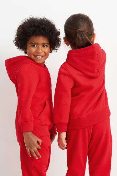 Bambini - Felpa con cappuccio - genderless - rosso