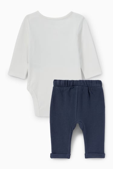 Babys - Baby-Outfit - 2 teilig - festlich - dunkelblau