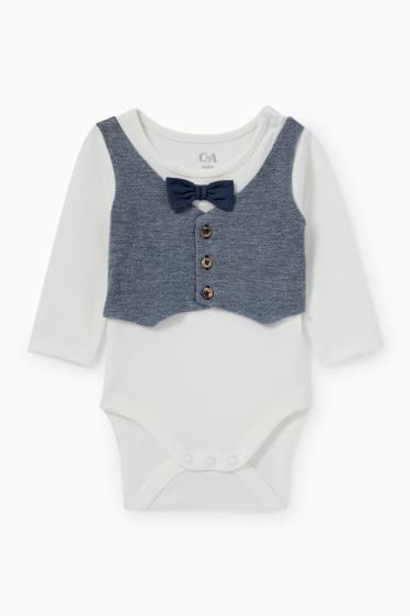 Babys - Baby-Outfit - 2 teilig - festlich - dunkelblau