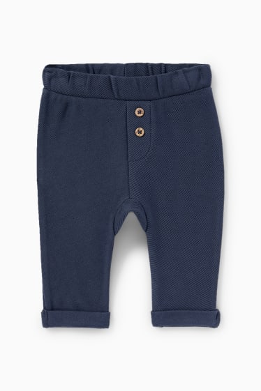 Babys - Babyoutfit - 2-delig - feestelijk - donkerblauw