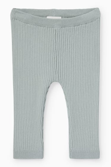 Baby: meisjes - Panda - baby-outfit - 2-delig - mintgroen
