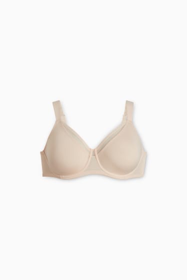 Femmes - Soutien-gorge minimiseur avec armatures - beige clair