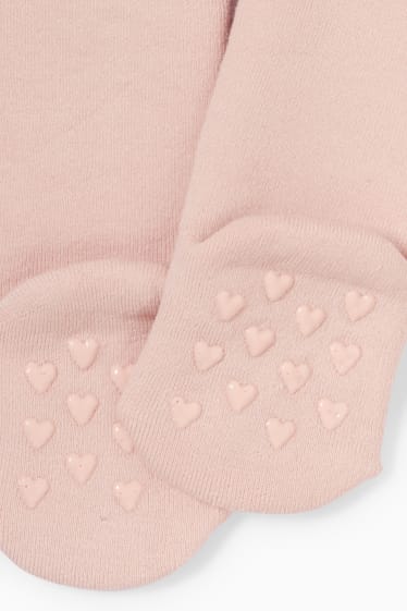 Bébés - Faons - collants antidérapants pour bébé - rose