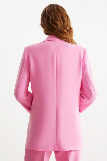 Damen - Longblazer - Relaxed Fit - pink