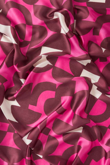 Women - Scarf - patterned - pink