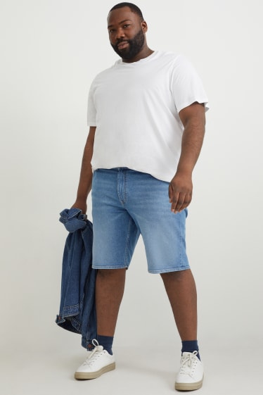 Herren - Jeans-Shorts - jeansblau