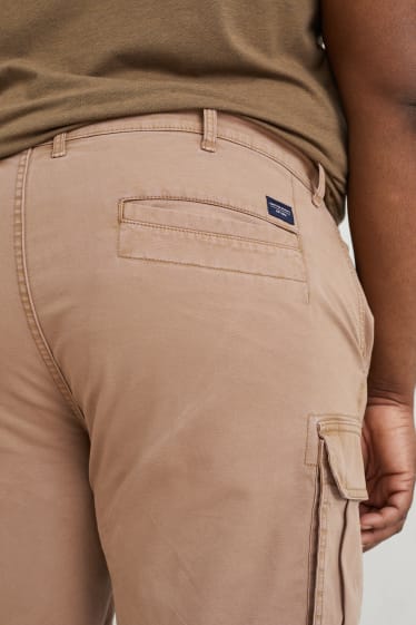 Men - Cargo shorts - taupe