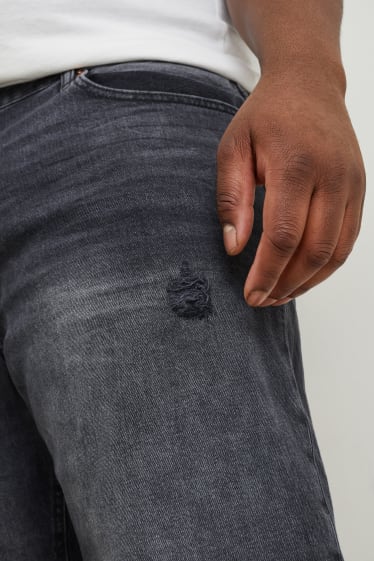 Heren - Korte spijkerbroek - LYCRA® - jeansgrijs