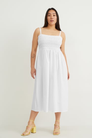 Mujer - Vestido fit & flare - blanco