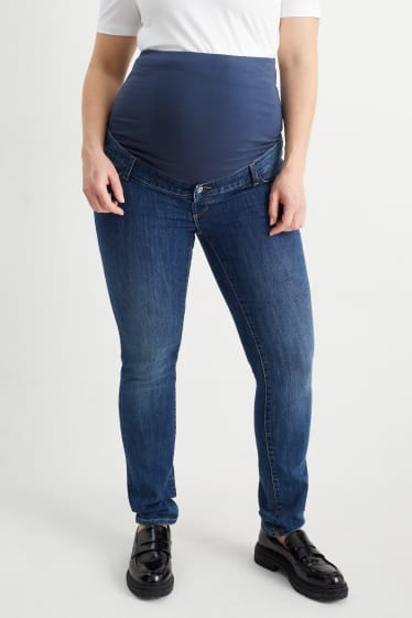 Femei - Jeans gravide - slim jeans - denim-albastru