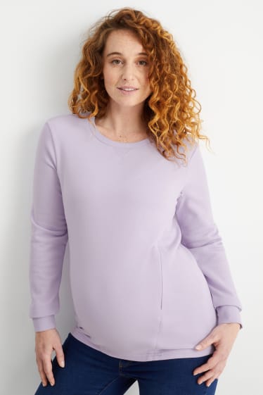 Damen - Still-Sweatshirt - hellviolett