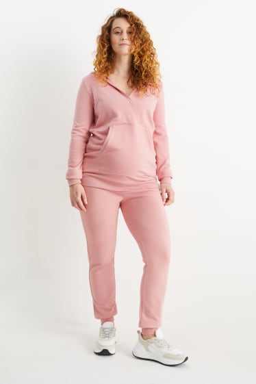 Femmes - Pantalon de jogging de grossesse - rose