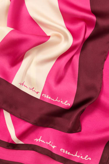 Damen - Multipack 2er - Halstuch - gemustert - pink