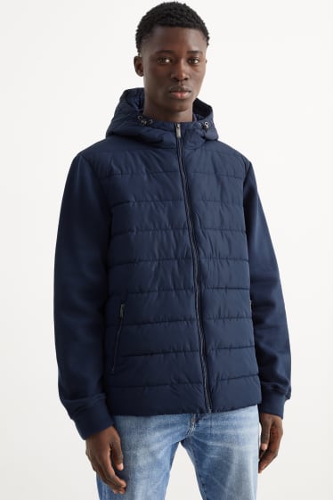 Men - Jacket with hood - dark blue