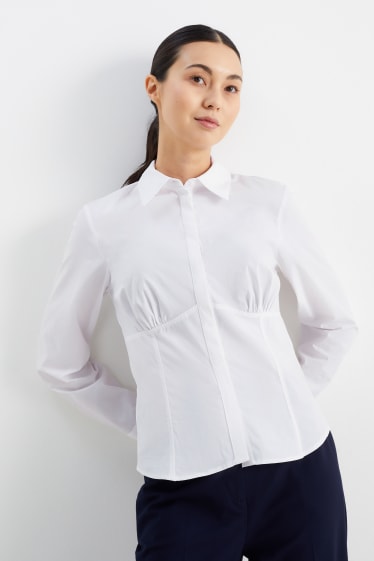 Women - Blouse - white