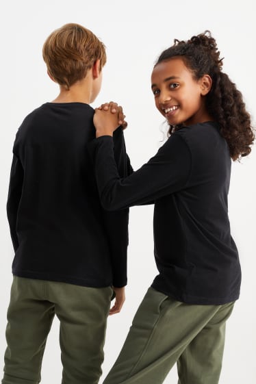 Enfants garçons - Haut à manches longues - genderneutral - noir