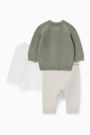 Bébés garçons - Animaux de la forêt - ensemble bébé - 3 pièces - vert