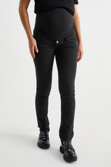 Damen - Umstandsjeans - Slim Jeans - LYCRA® - dunkeljeansgrau