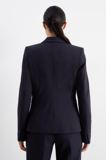 Dames - Business-blazer - getailleerd - Mix & Match - donkerblauw