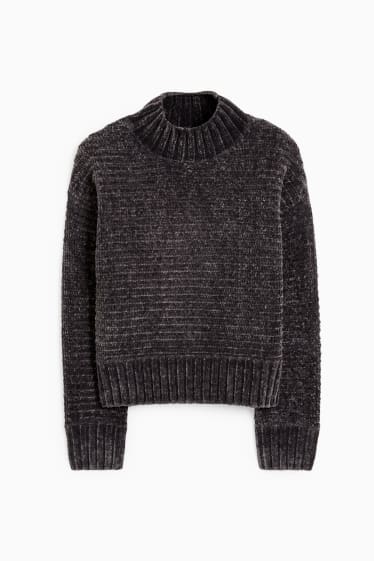 Children - Chenille jumper - gray