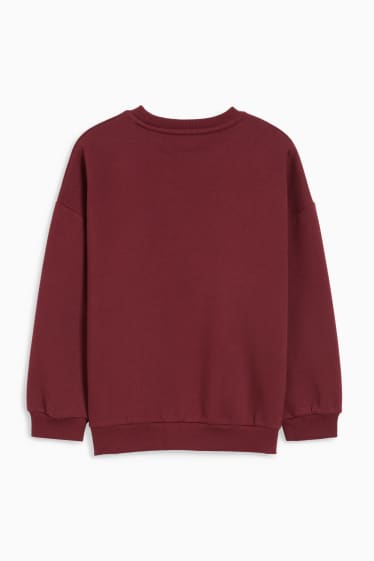 Kinder Mädchen - Sweatshirt - dunkelrot