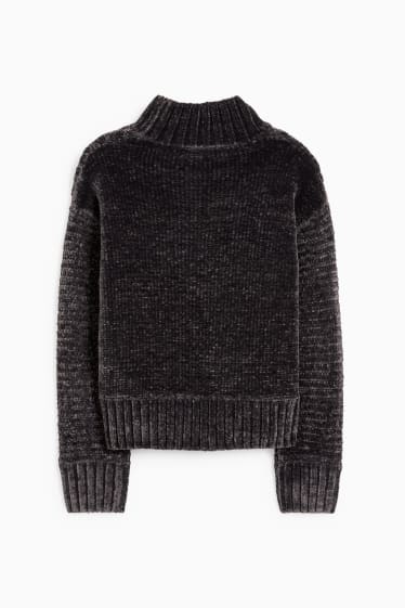 Children - Chenille jumper - gray