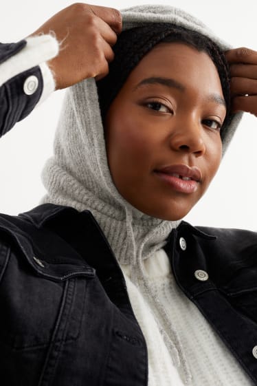 Damen - Balaclava - grau