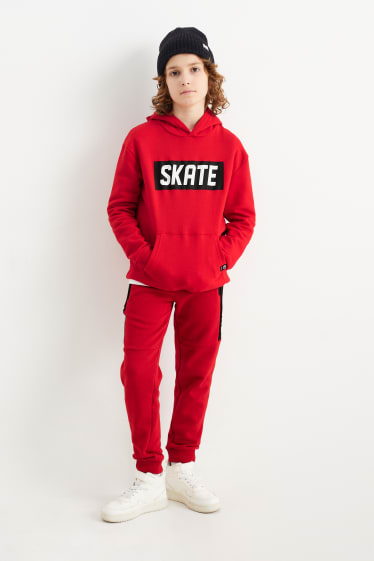 Kinderen - Set van 2 - joggingbroek - rood