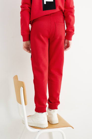 Dětské - Multipack 2 ks - teplákové kalhoty - červená
