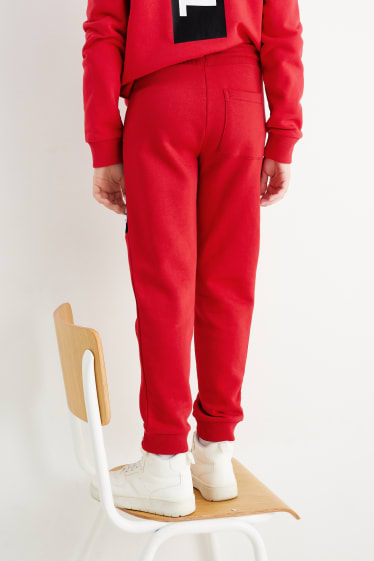 Kinderen - Set van 2 - joggingbroek - rood