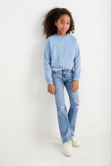 Dzieci - Kick flared jeans - LYCRA® - dżins-jasnoniebieski